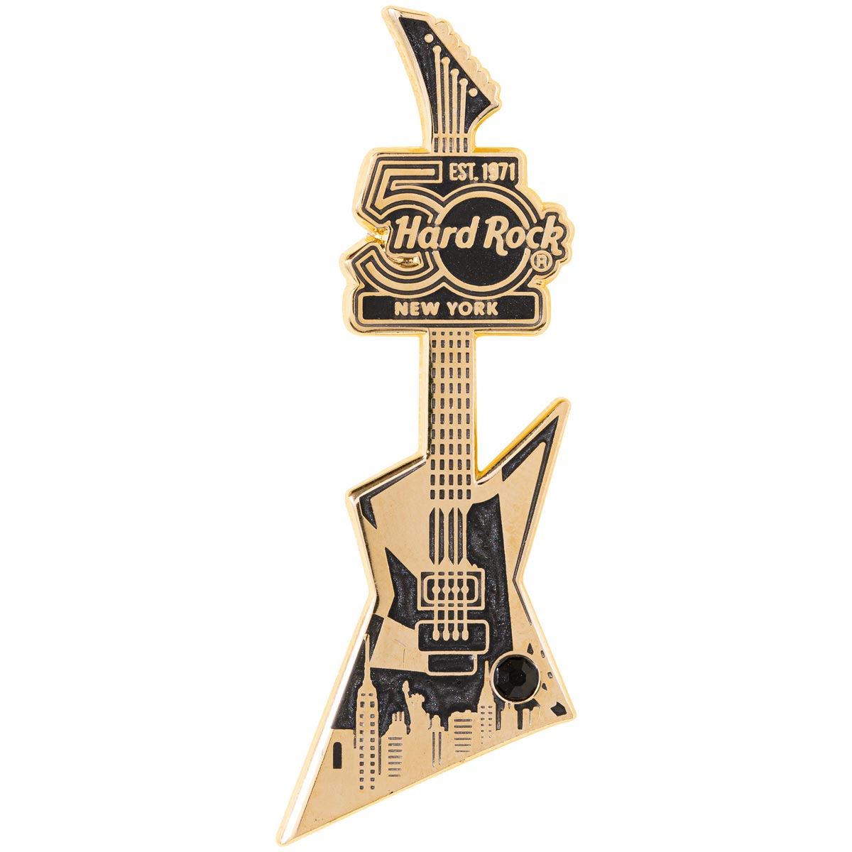 50th Anniversary Black Marble Guitar Pin Series image number 1